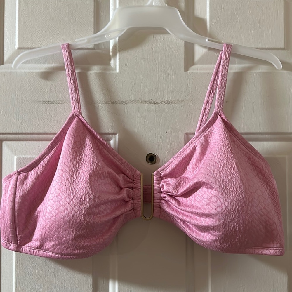 TIME & TRU PINK BRALETTE BIKINI TOP: NEW WITH TAGS: SIZE 3X (24W-26W)